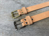 Heavy Duty Leather Belt - Natural English Bridle