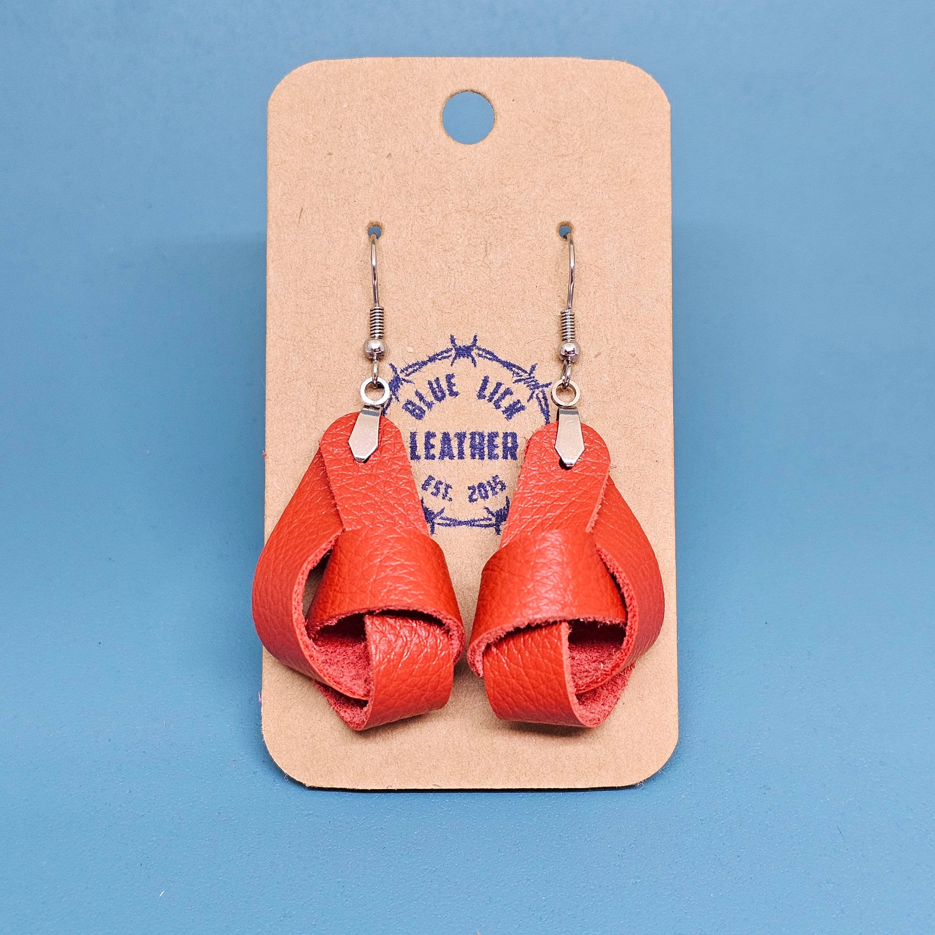 Knot | Leather Earrings